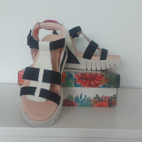 Jose Saenz 4201 Leather Platform Sandals - Size 39 (US 8.5) - Picture 7 of 14